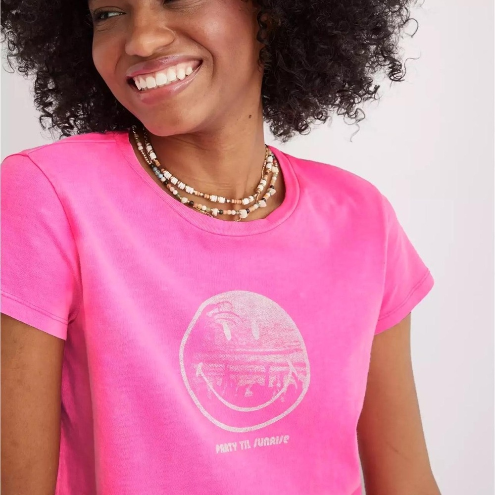 Aerie pink crop top small